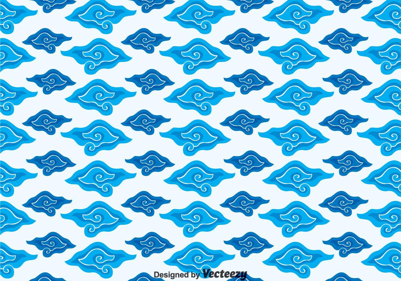 Megamendung Batik Background Vector Free Vector Art