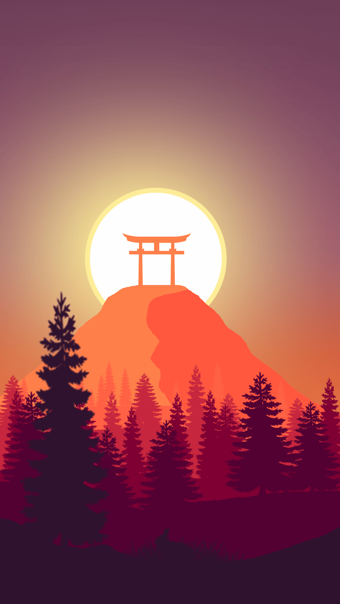 Flat phone wallpaper