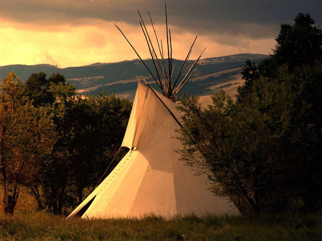 Other: Plains Indian Teepee Sunrise Native American Full HD