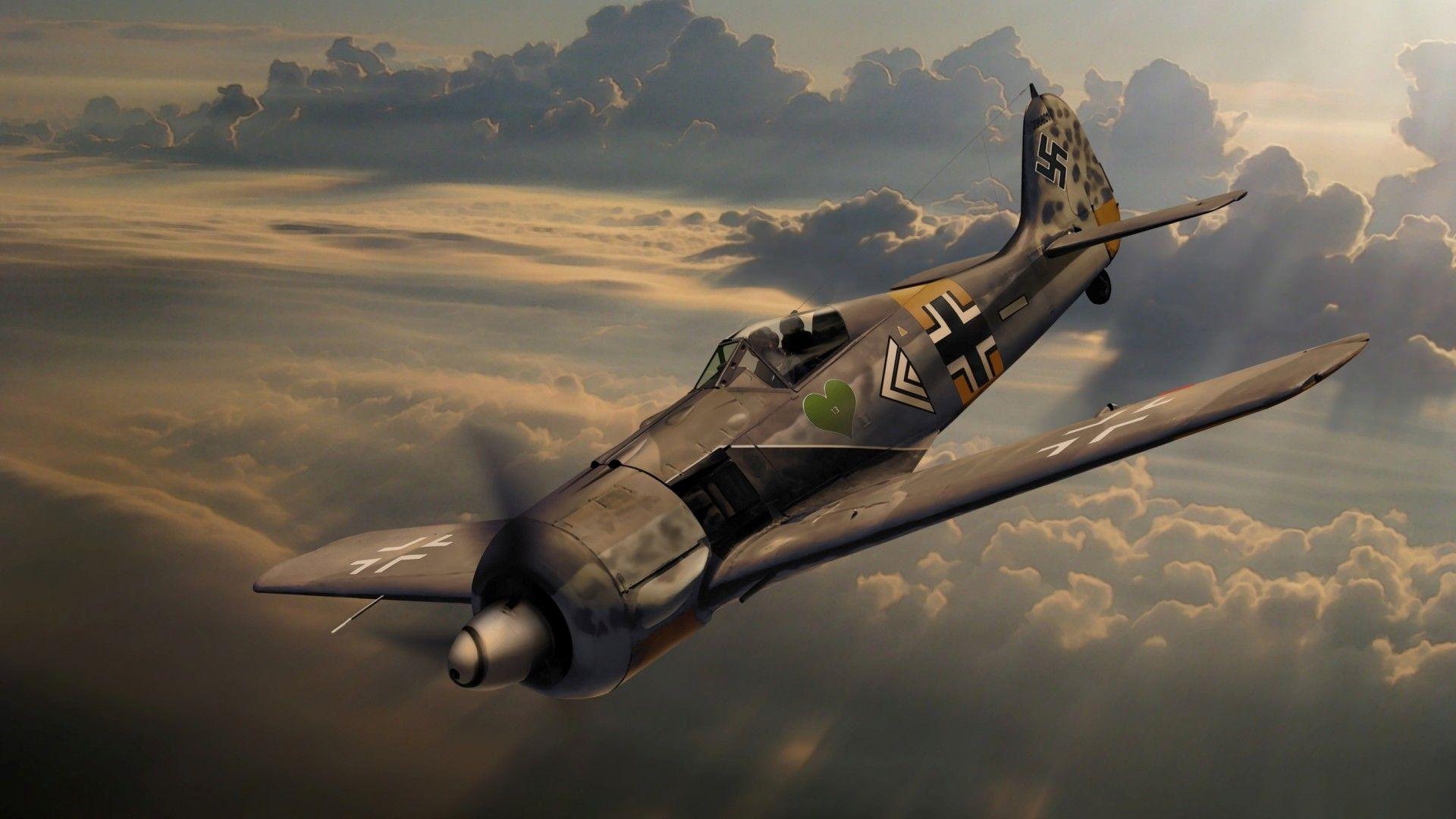 Focke Wulf German World War 2 Aircraft Wallpaper /focke Wulf German World War 2 Aircraft Wall. Aviation Art, Luftwaffe, Wwii Aircraft