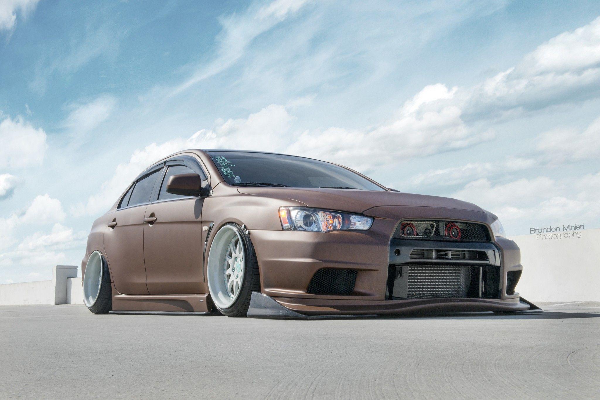 Auto Mitsubishi Car Mitsubishi Lancer Evo X chocolate brown