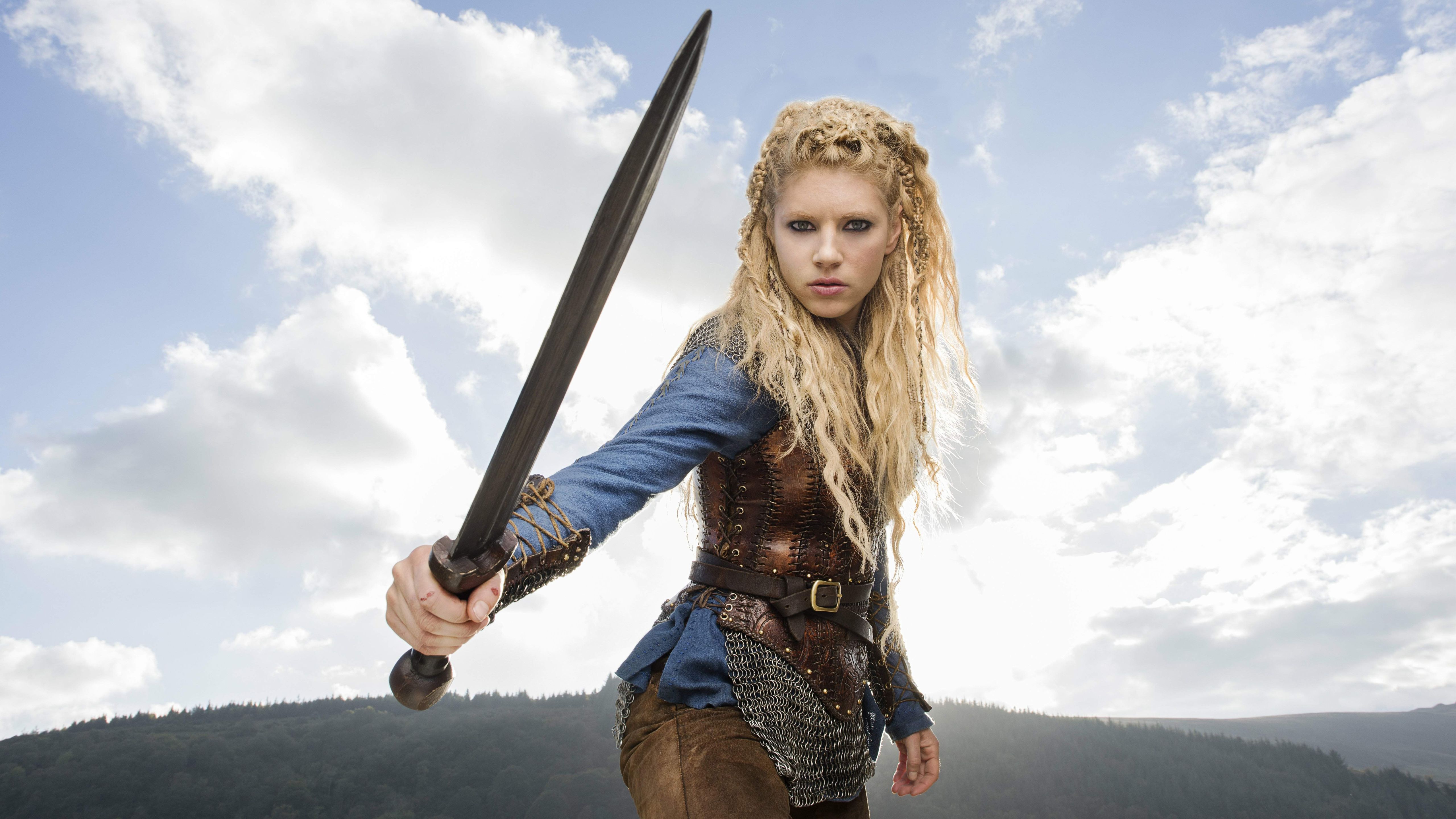 Lagertha Katheryn Winnick Vikings Wallpaper