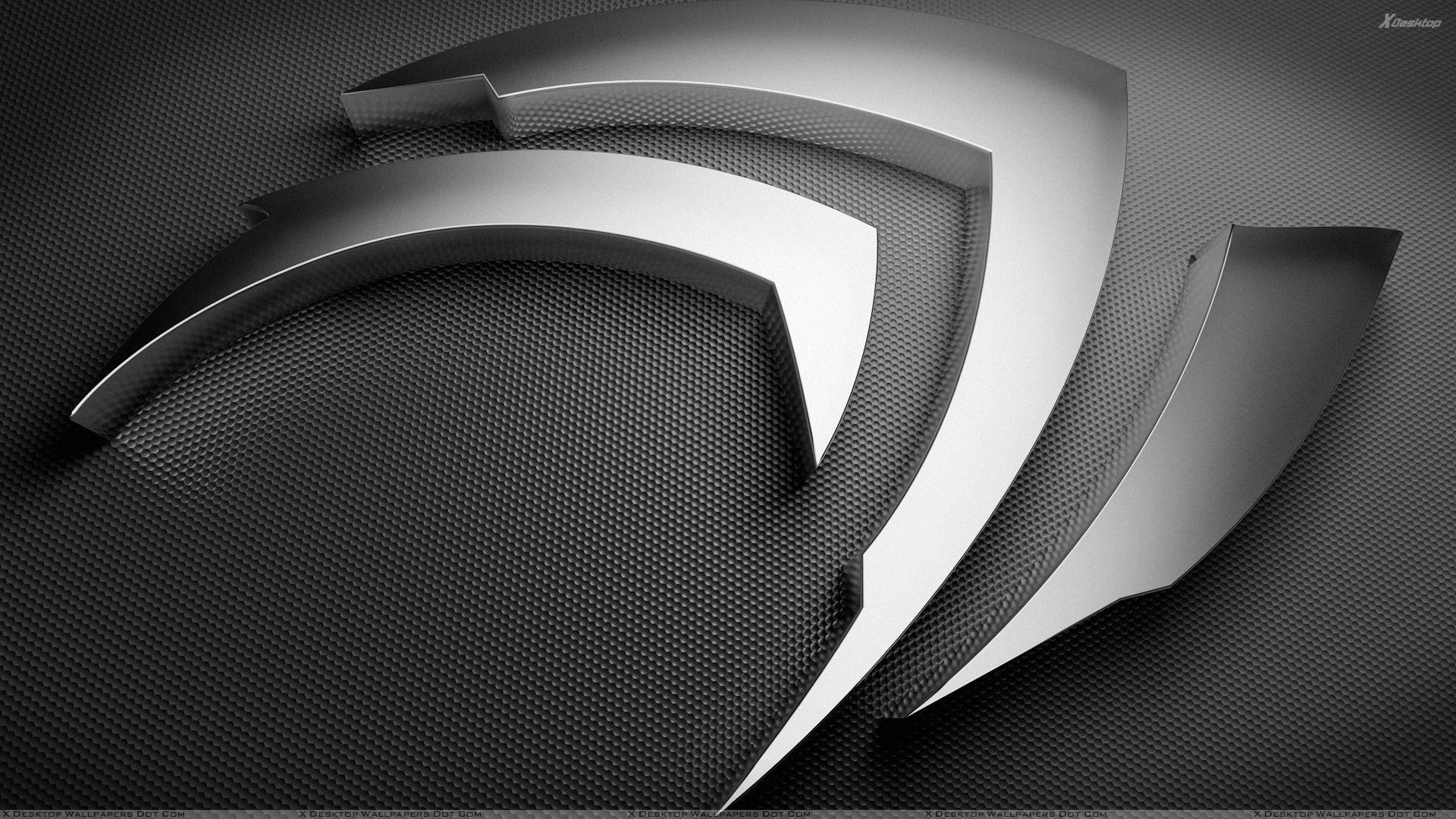 Nvidia Black N White 3D Wallpaper