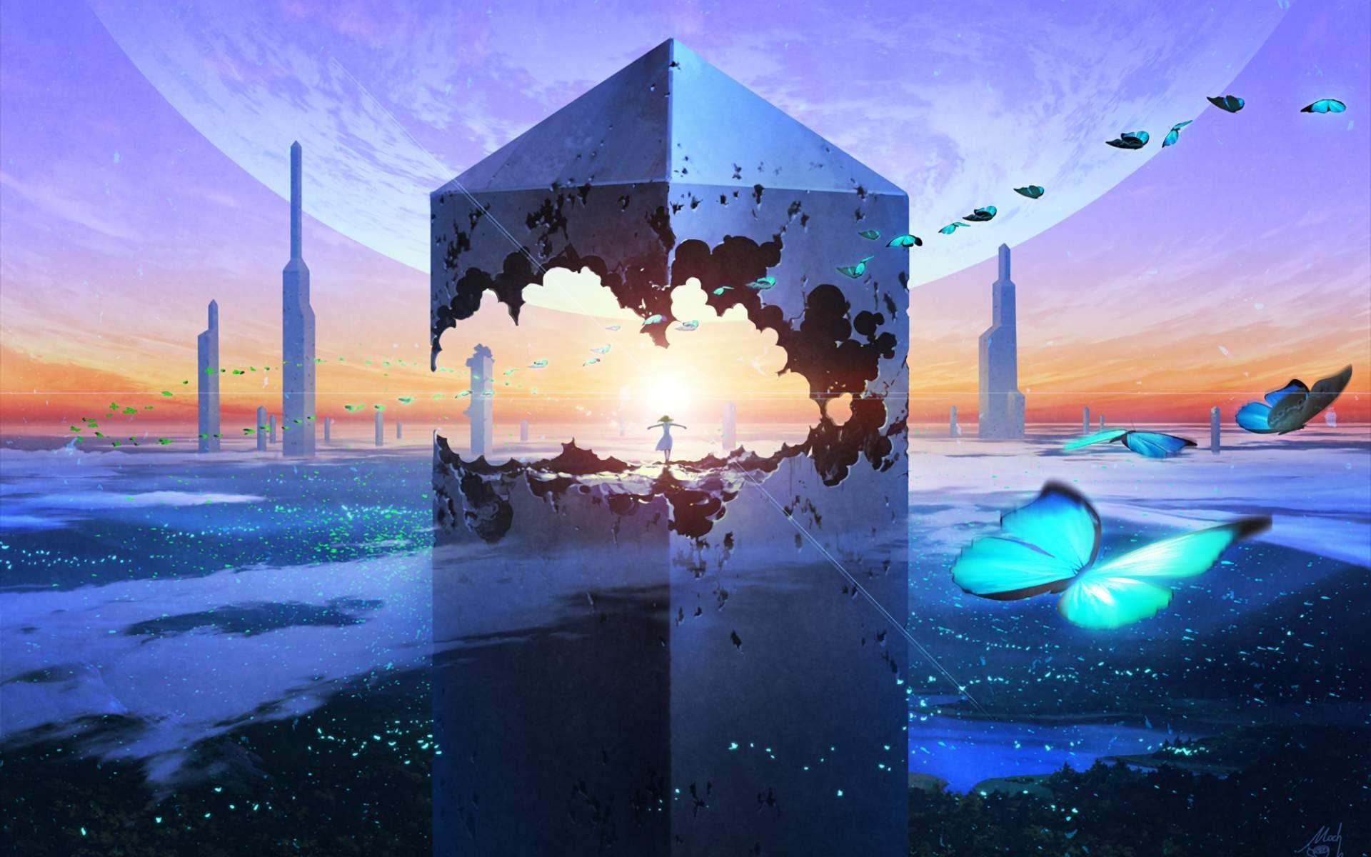 Fantasy world animation HD wallpaper. HD Wallpaper Rocks