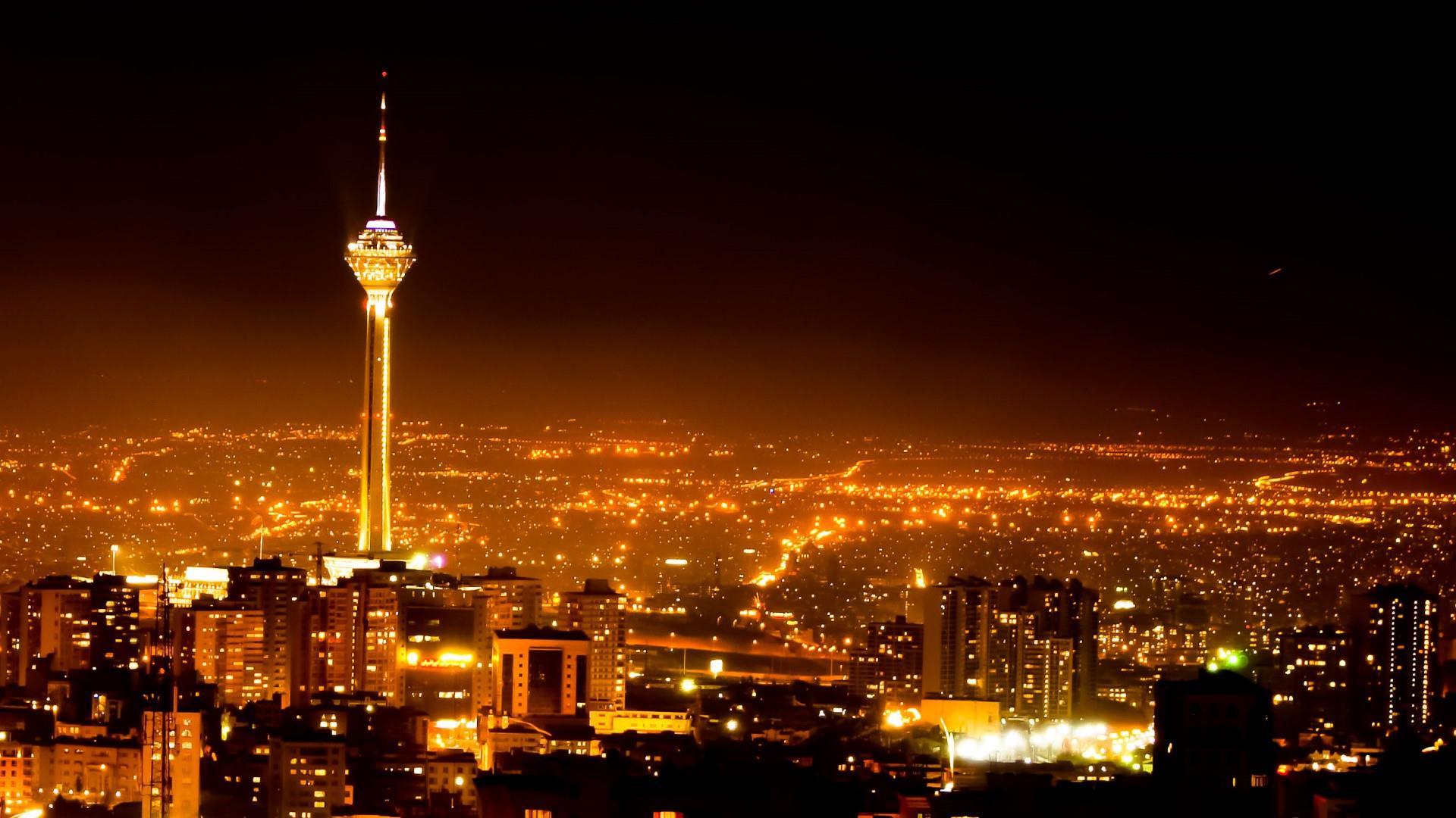 Milad Tower In Tehran, Tehran At Night Wallpaper. Wallpaper Studio