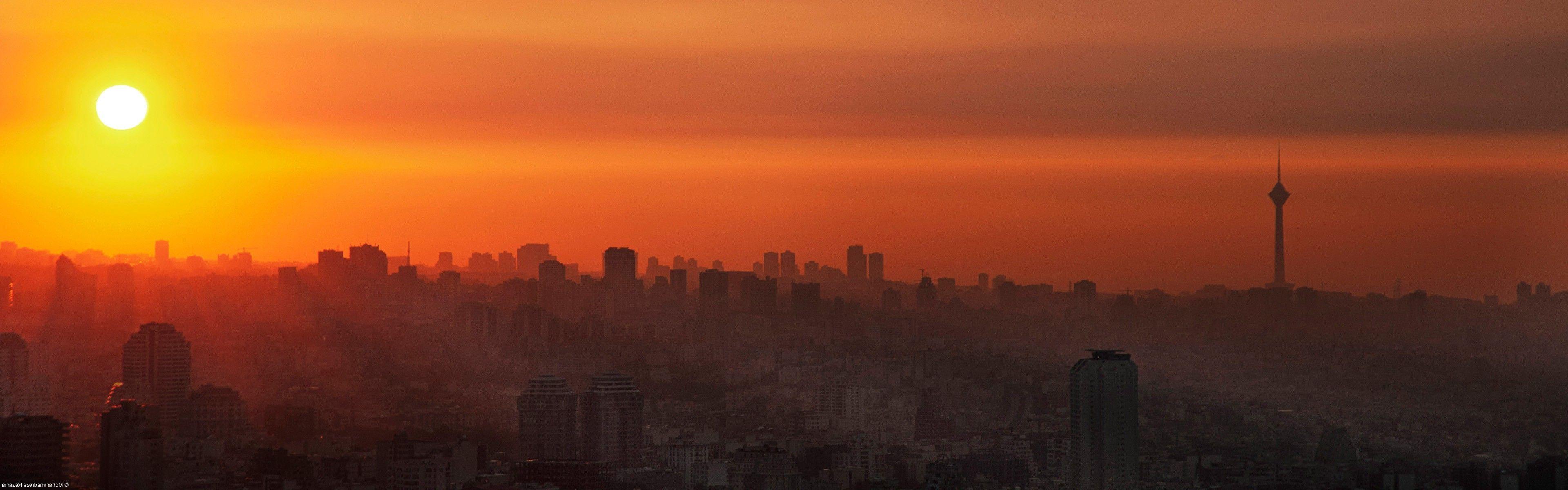 Iran, Tehran, City, Milad Tower, Tower, Sunset Wallpaper HD