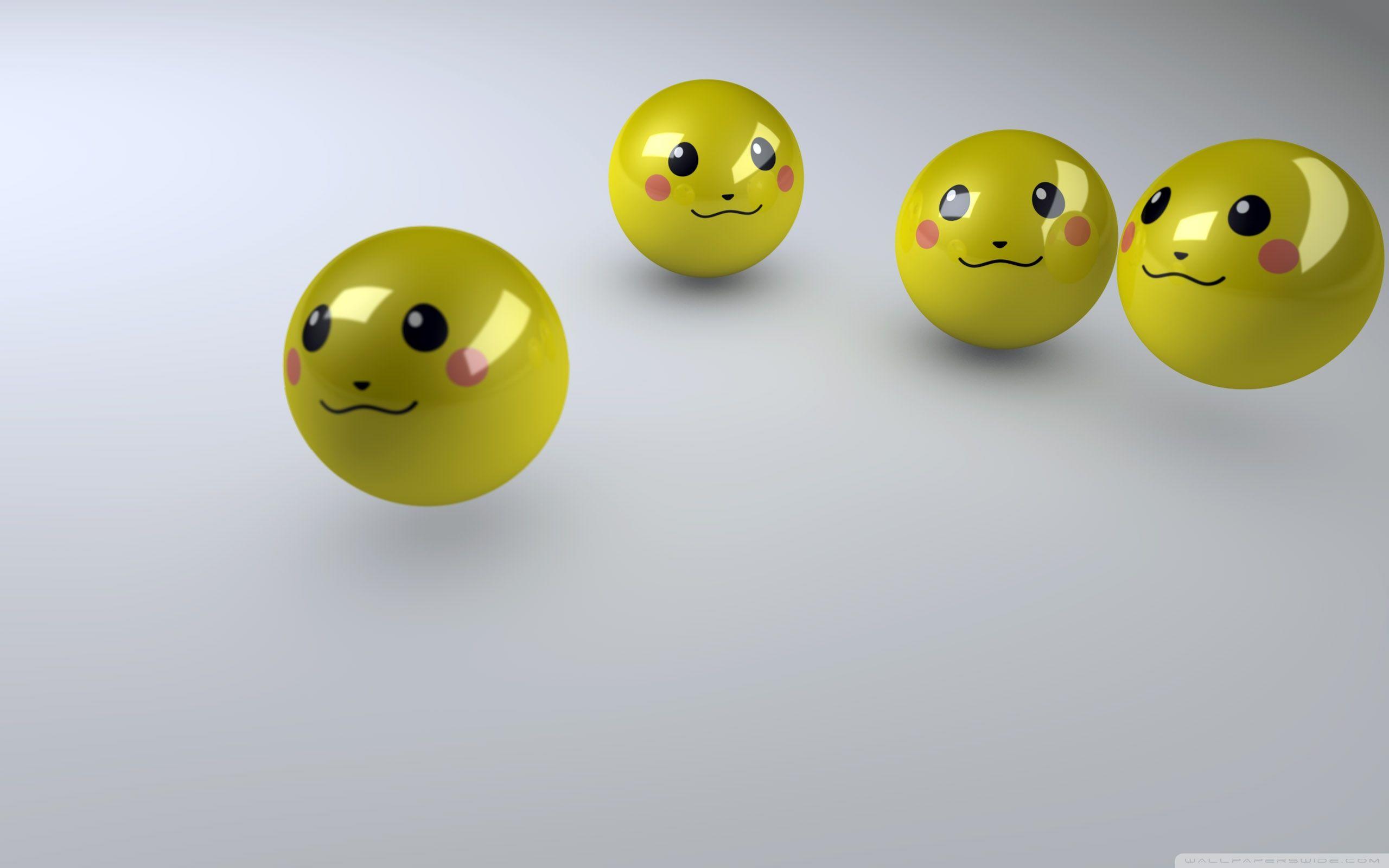 Smiley Faces 3D ❤ 4K HD Desktop Wallpaper for 4K Ultra HD TV • Dual