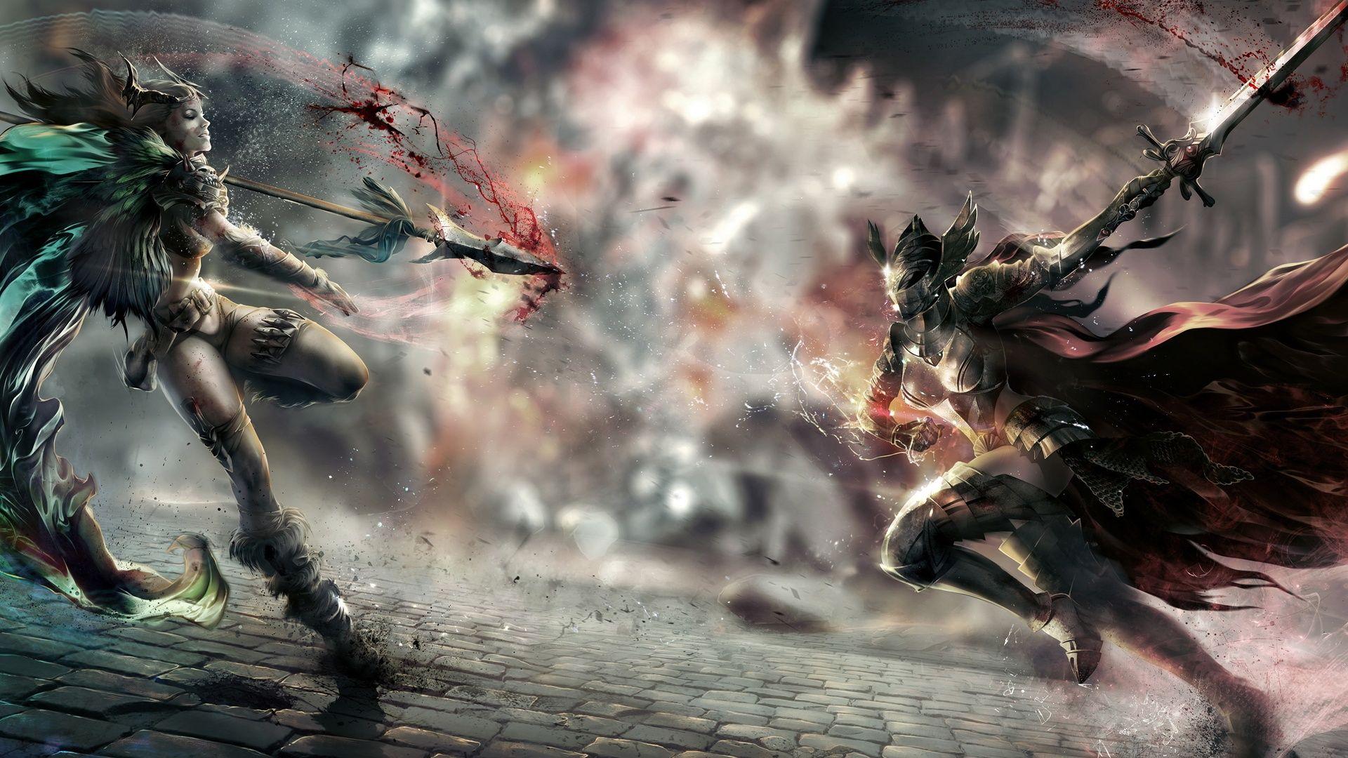 Fantasy Battle Wallpaper 1920x1080