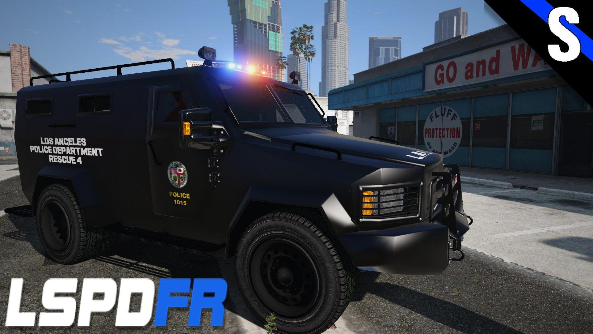 GTA V LSPDFR LAPD SWAT Lenco Bearcat Patrol!