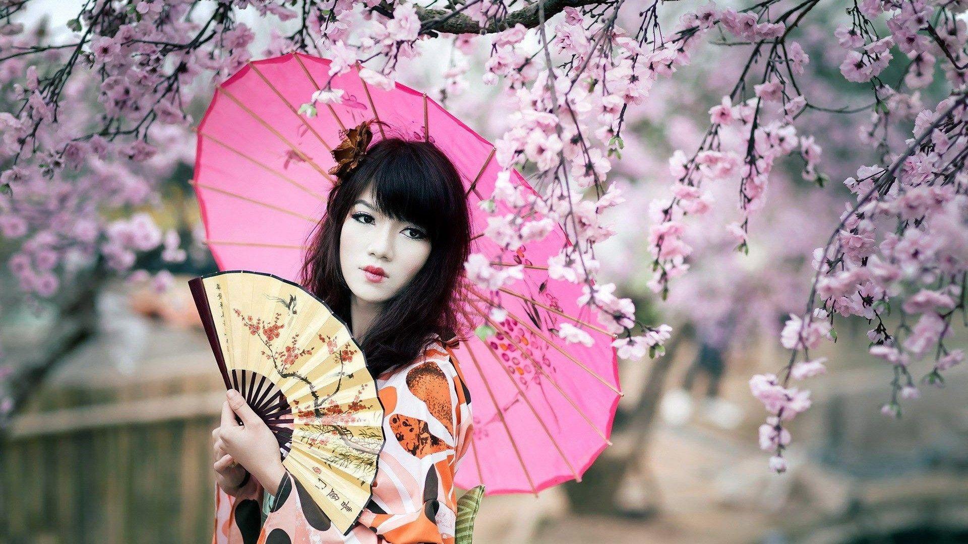 Splendid geisha HD desktop wallpaper, Widescreen, High Definition