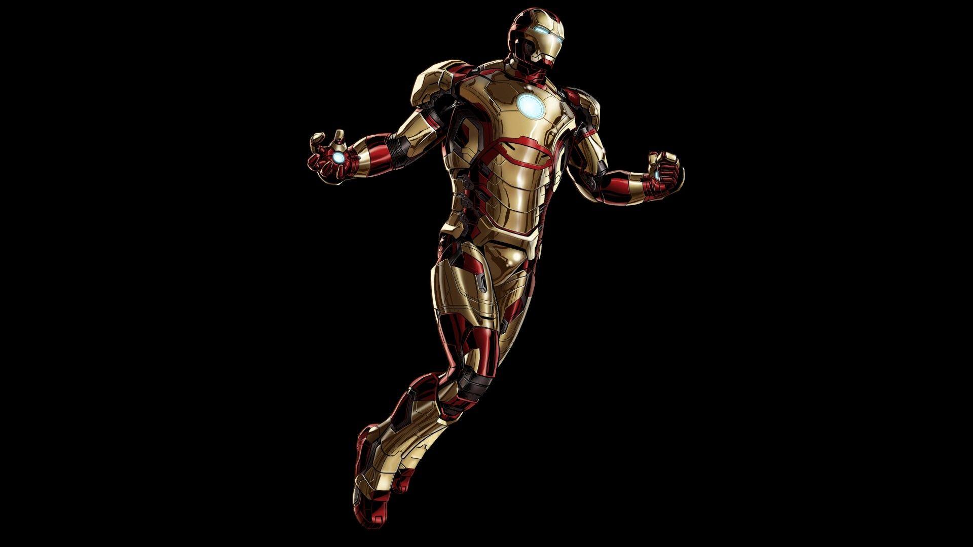 Wallpaper Iron Man, Minimal, Dark background, HD, 5K, Movies