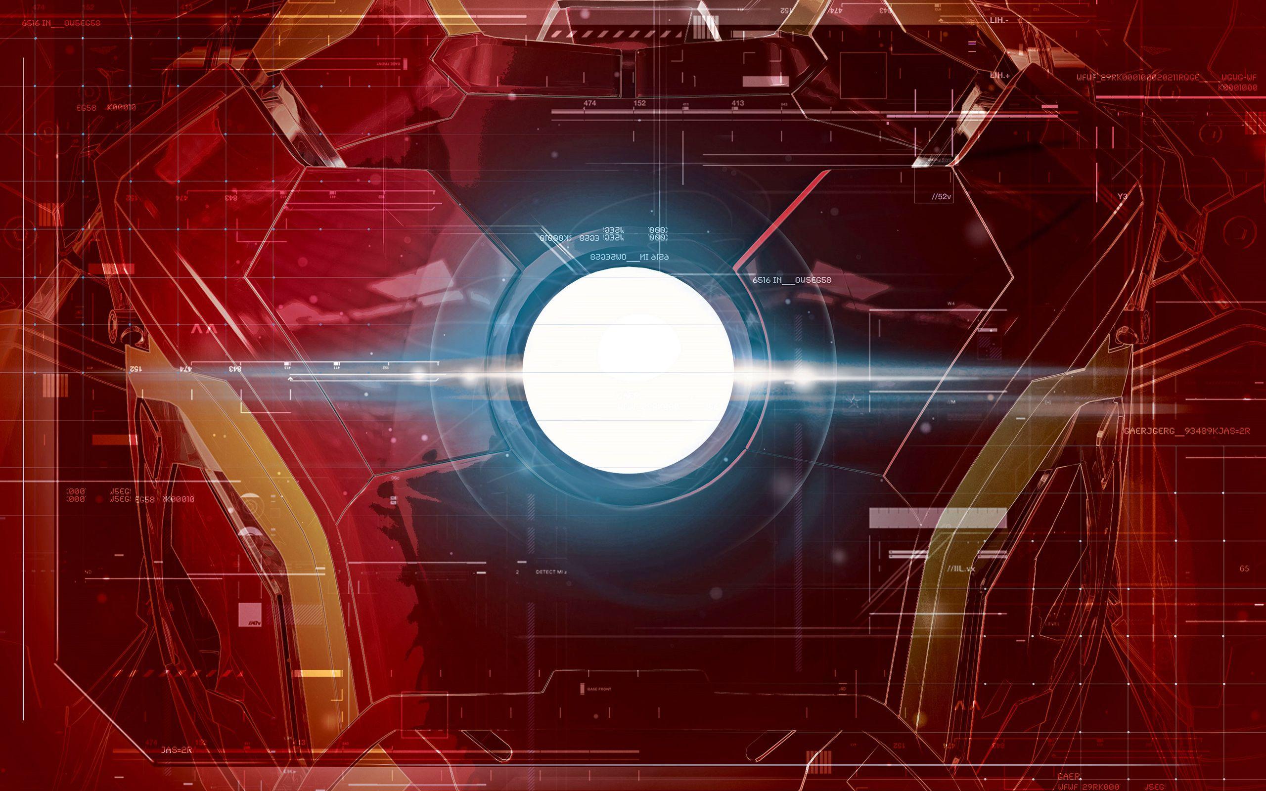 Wallpaper Iron Man, Suit, Arc Chest Light, HD, Movies