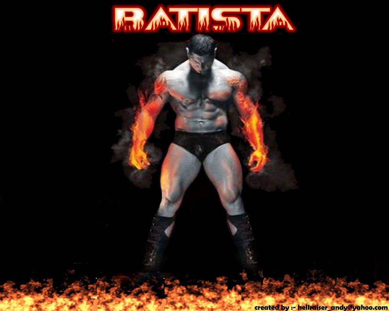 Batista Wallpaper Animal on Fire Superstars, WWE