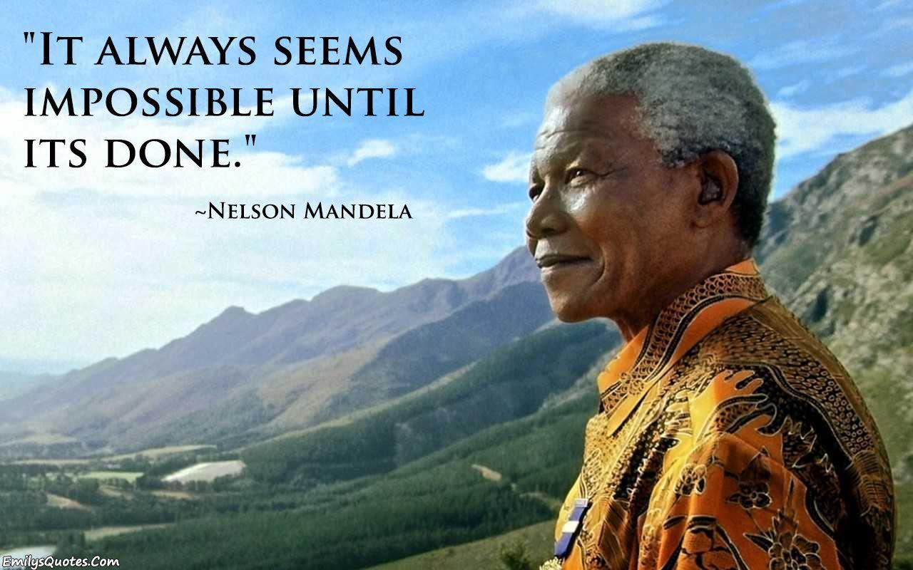 Inspirational Quote From Nelson Mandela Wallpaper on Nelson Mandela