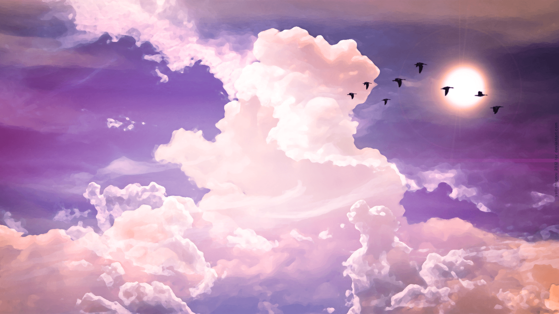 Pink And Purple Aesthetic Sky 1920x1080 Wallpapers - Wallpaper Cave
