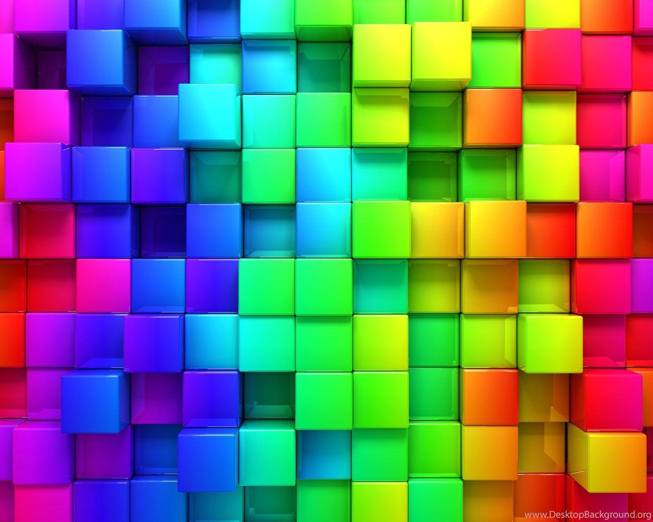 Rendering Cubes Background Color Wallpaper Desktop Background