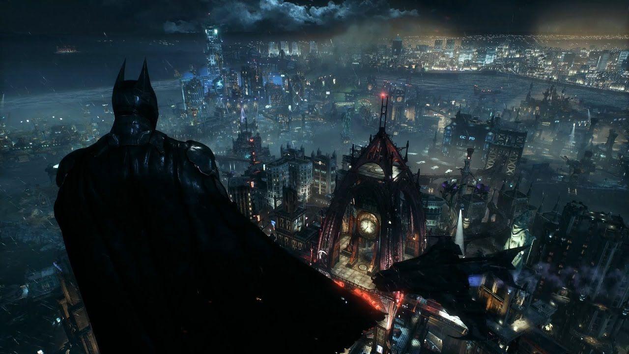 Wallpaper Engine Arkham Knight Overlooking Gotham from Wayne Tower