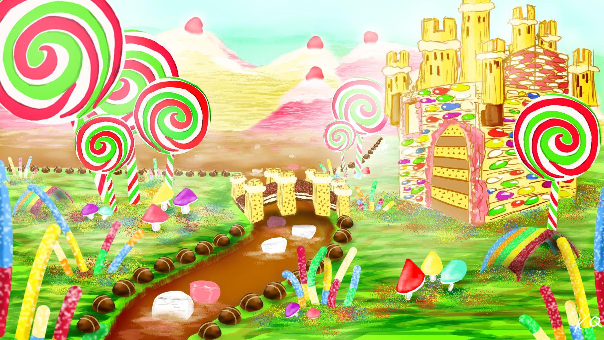 Candyland Wallpaper, Live Candyland Wallpaper, SYX193 Candyland