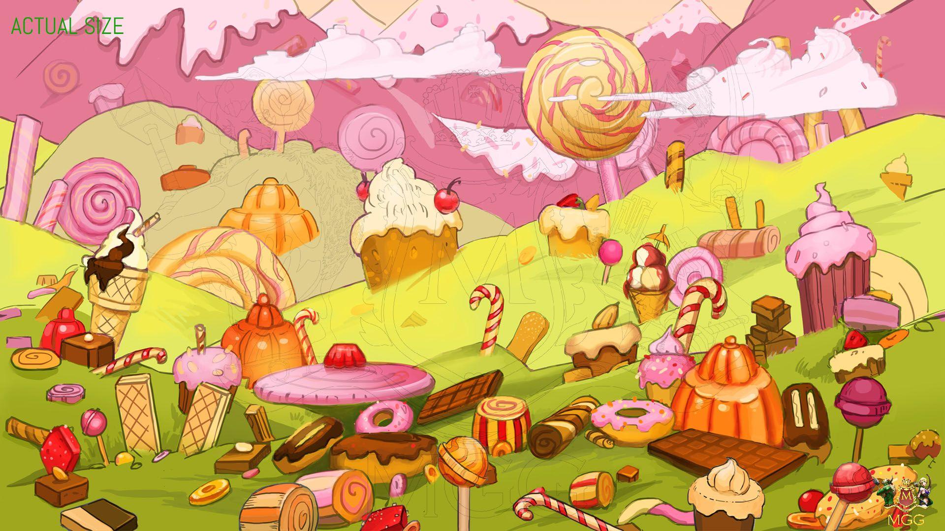 Candyland Background (35+ images)