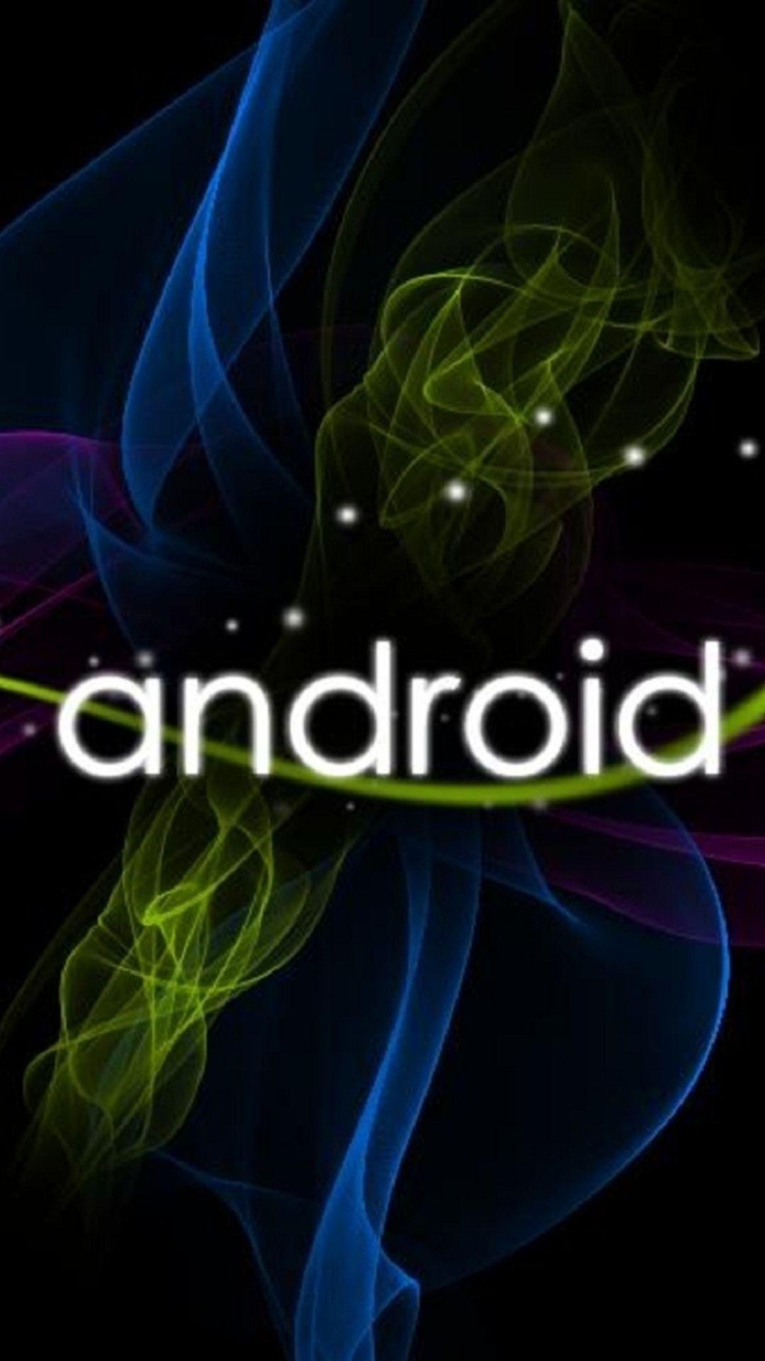 Many variations of wallpaper with android logo