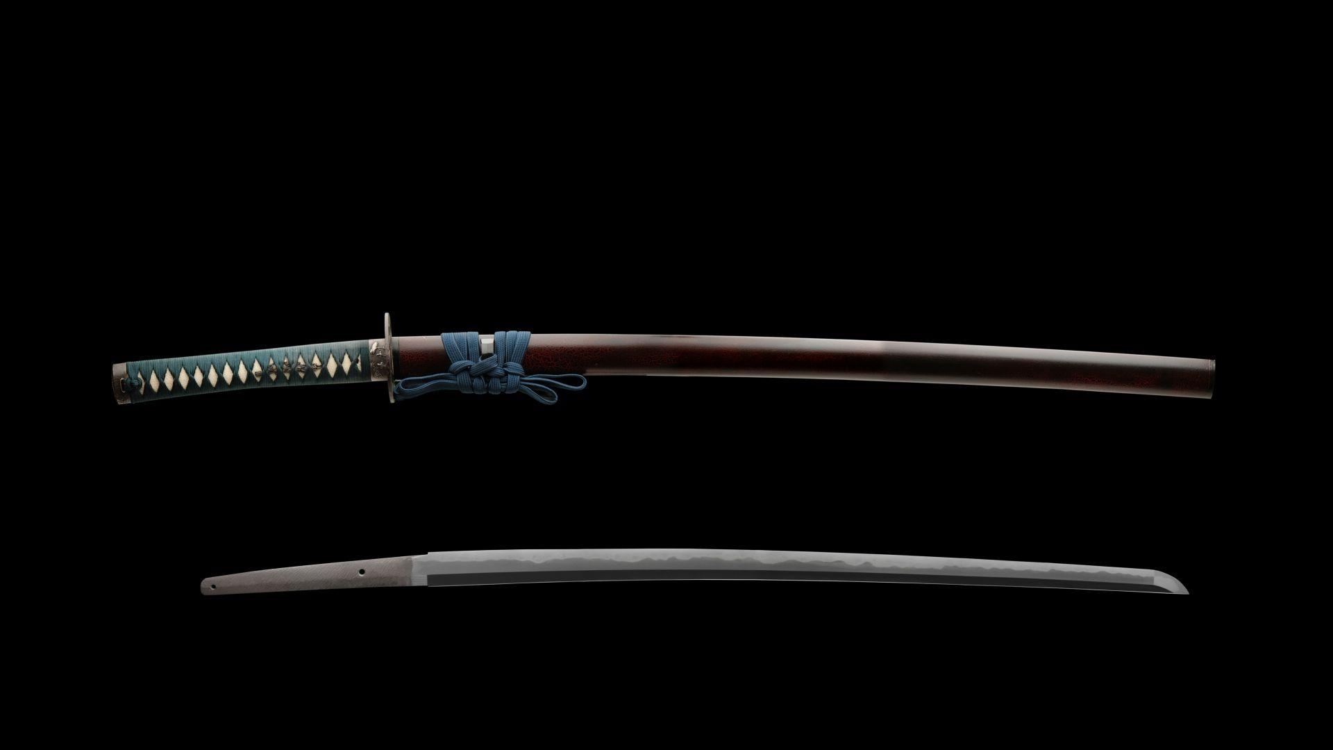 Download Wallpaper 1920x1080 katana, sword, samurai, japan Full HD
