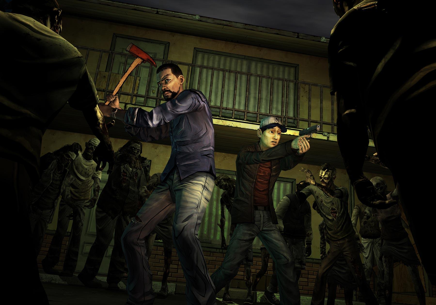 The Walking Dead Game image Surrounded HD wallpaper and background