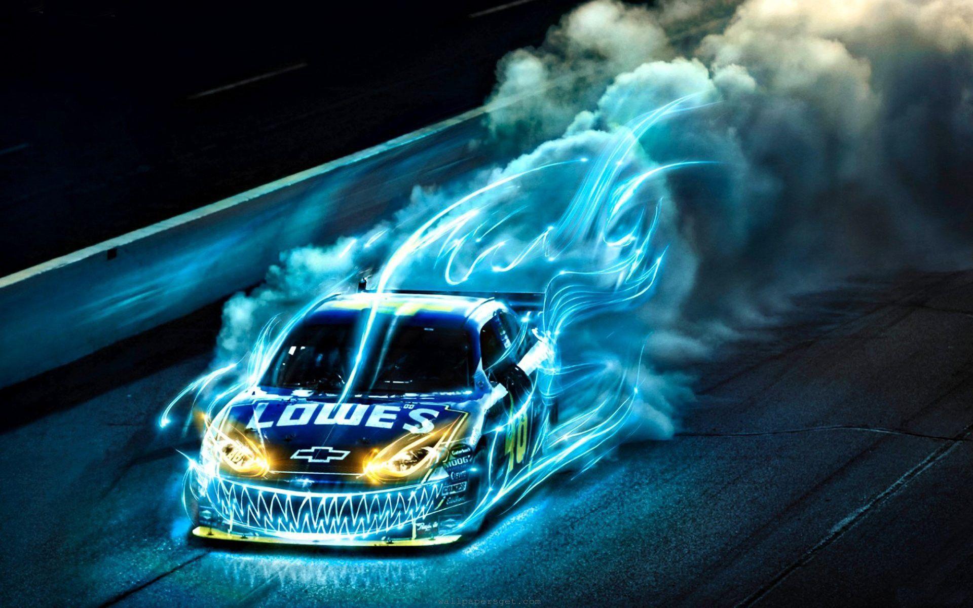 amazing car race 3D background free wallpaper desktop image