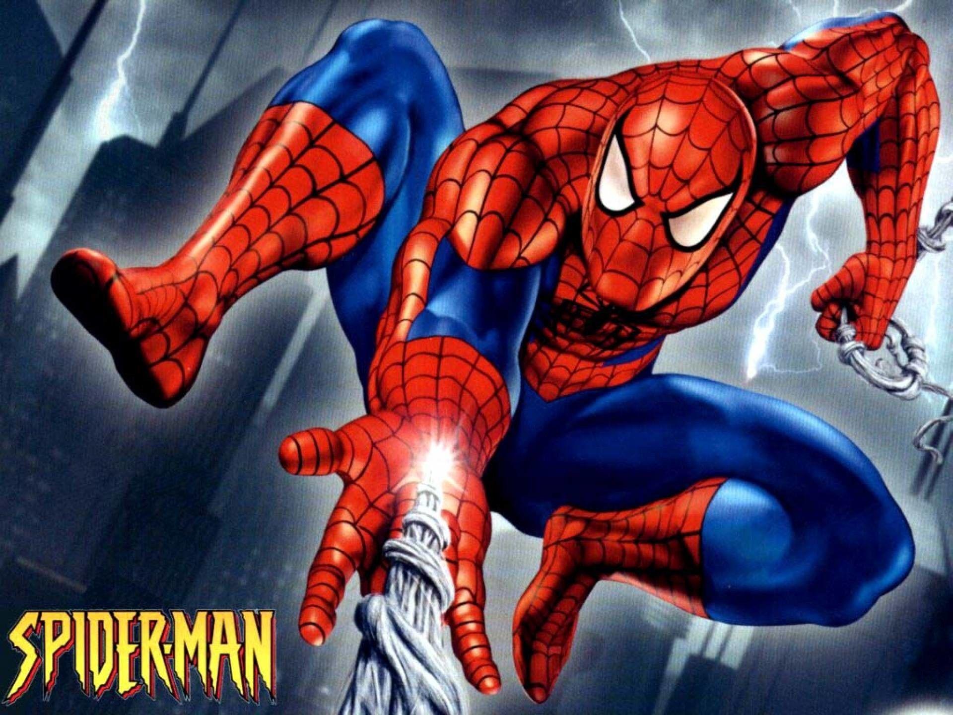 Spiderman Cartoon Wallpaper