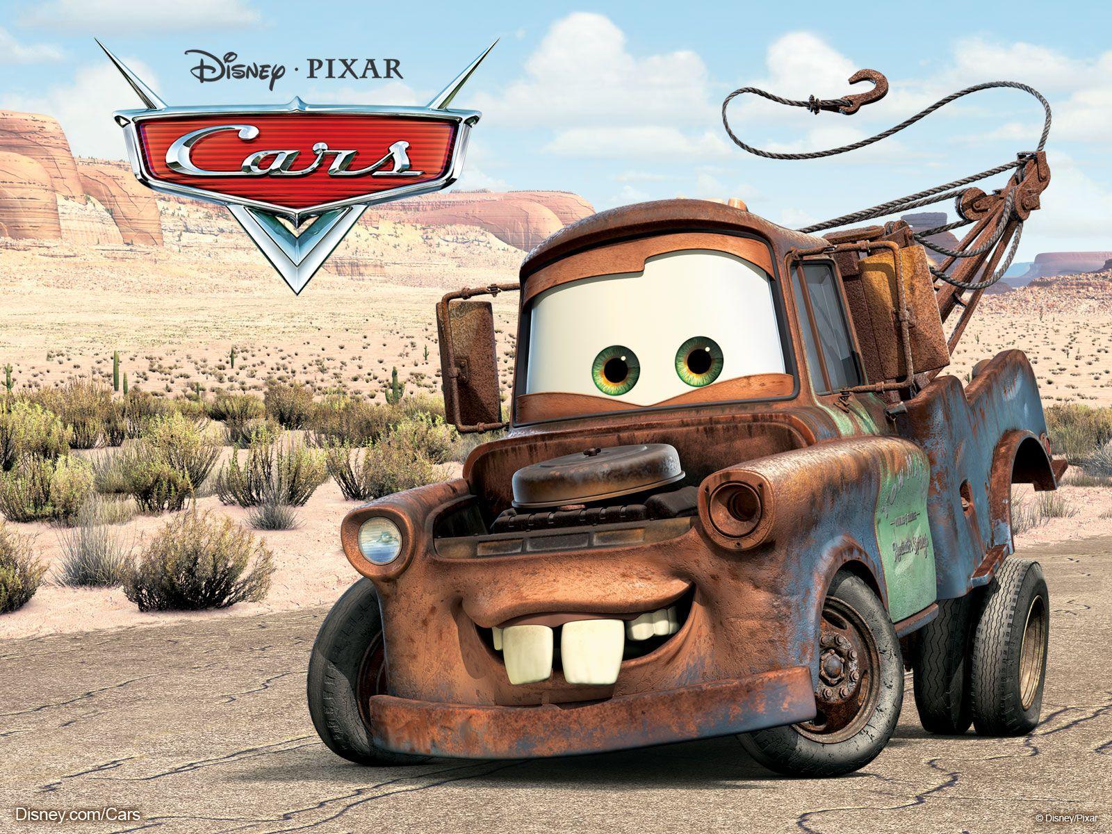 Mater the Tow Truck from Pixar's Cars Movie Desktop Wallpapers.