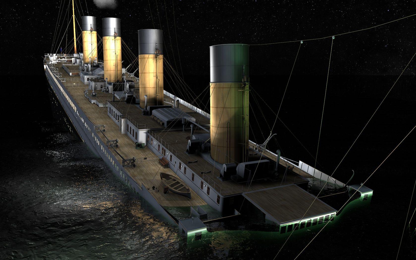 Renders of sinking Titanic image