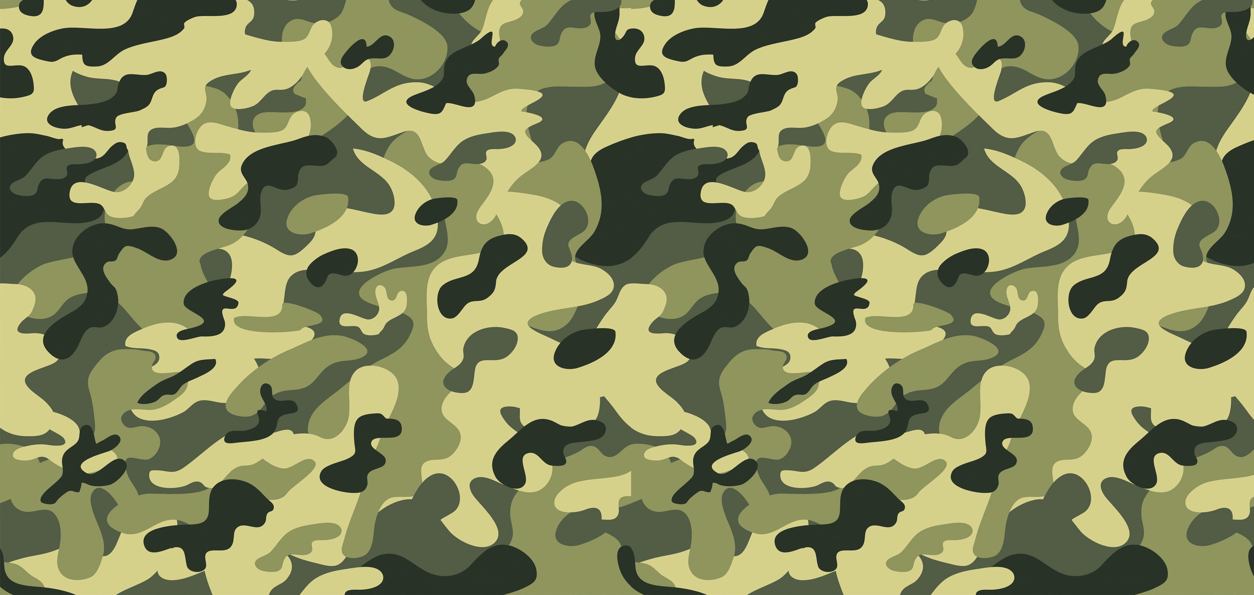 Green, black, and gray woodland camouflage photo HD wallpaper