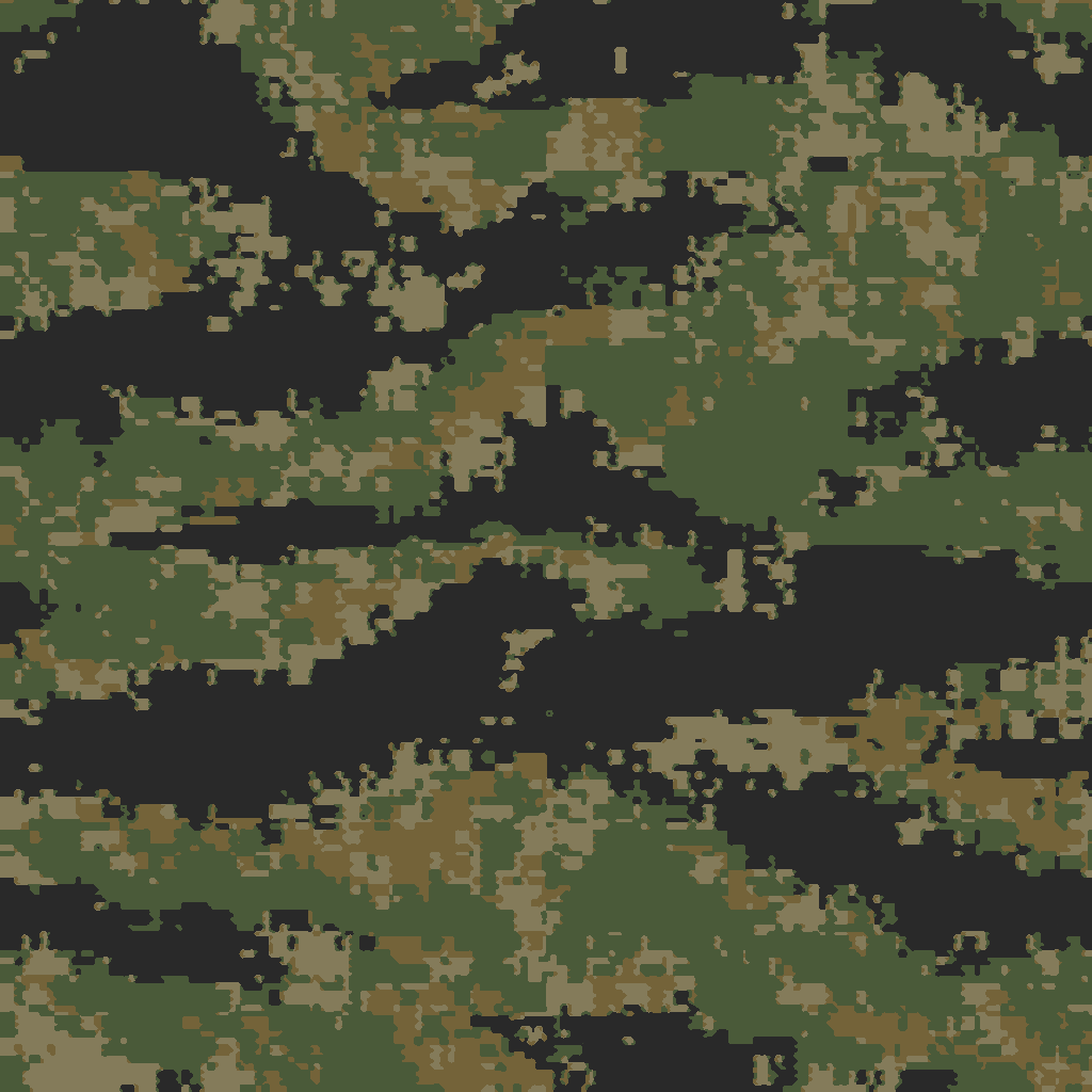 Digital Tiger Stripe Pattern. The Cosmic Defence Coalition