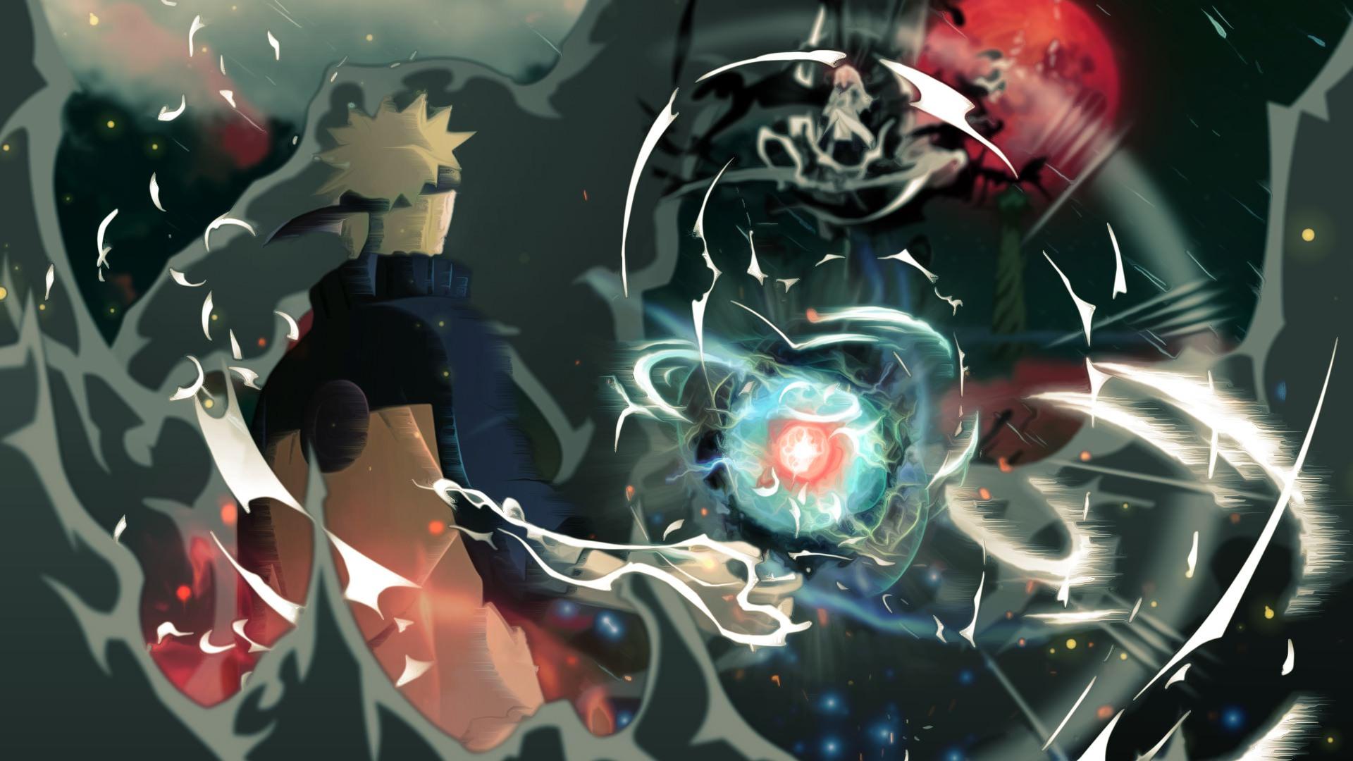 Naruto Rasengan vs Madara Wallpaper