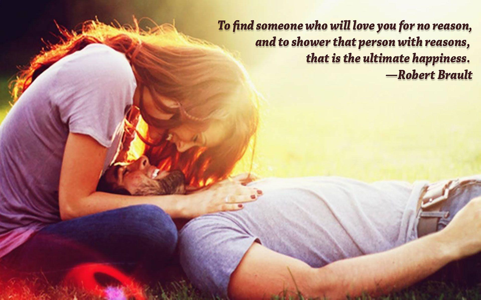 Romantic Kiss Wallpaper With Quotes Love Quotes Wallpaper