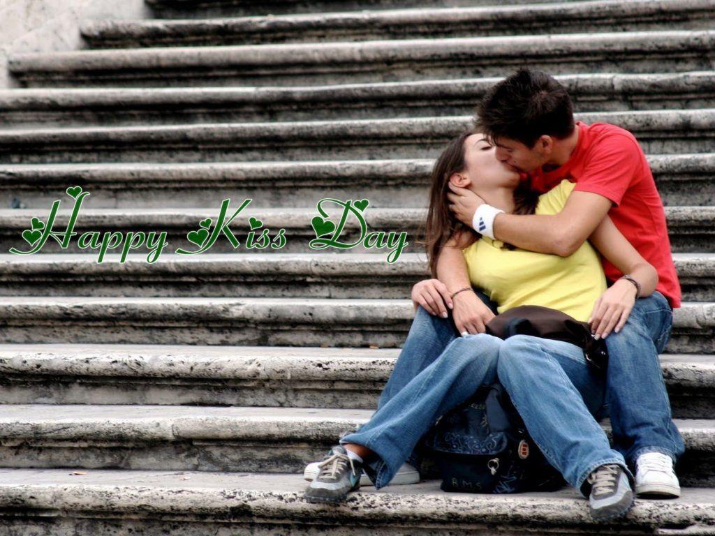 Happy Kiss Day Picture Wallpaper for Lover & Special Cute Couple