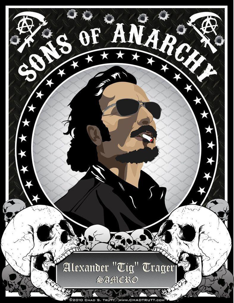 Fourth poster in the series for the FX show Sons of Anarchy. This