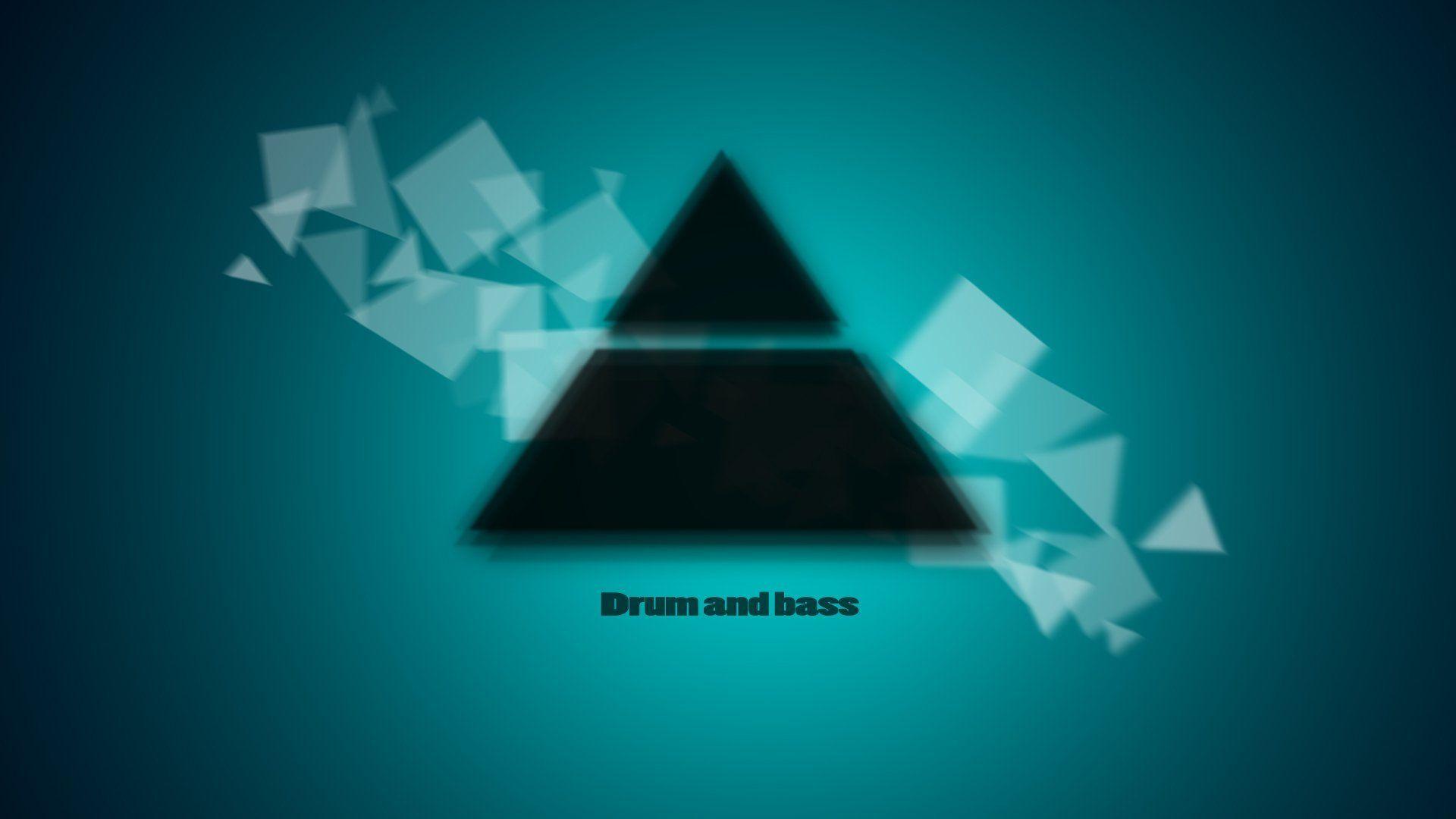 drum and bass dnb music square triangle HD wallpaper