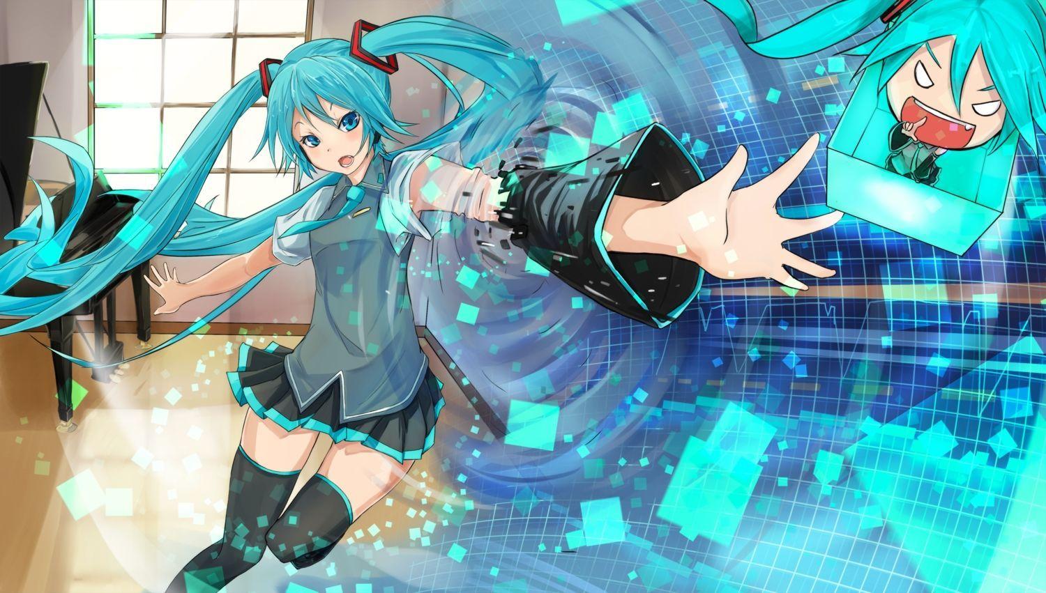 chibi miku hatsune wallpaper