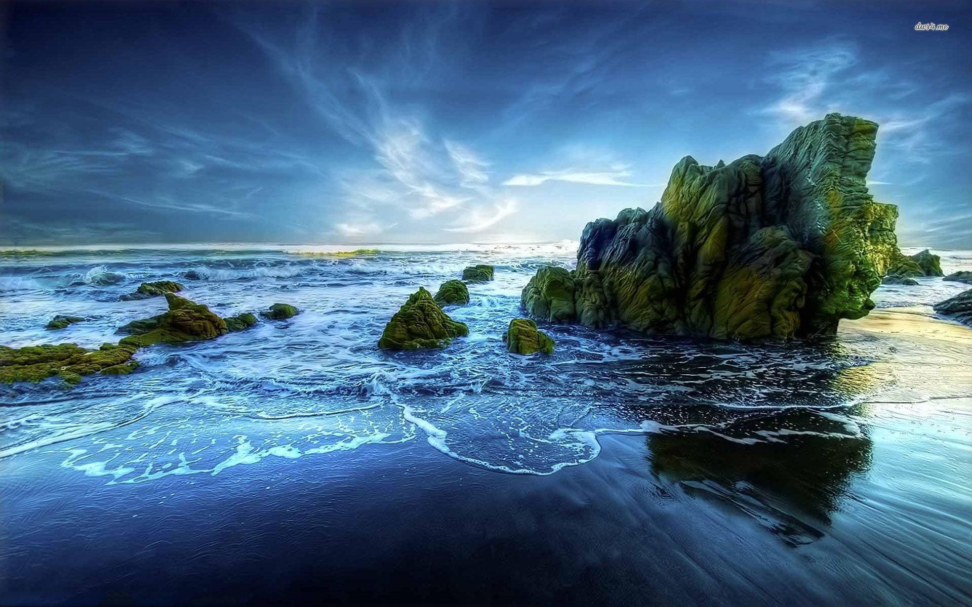 Beach Desktop Wallpaper 1920×1200 HD Background
