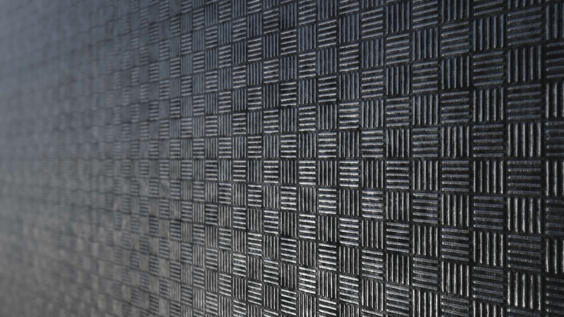 Dark steel square pattern texture background seamless loop. 3D