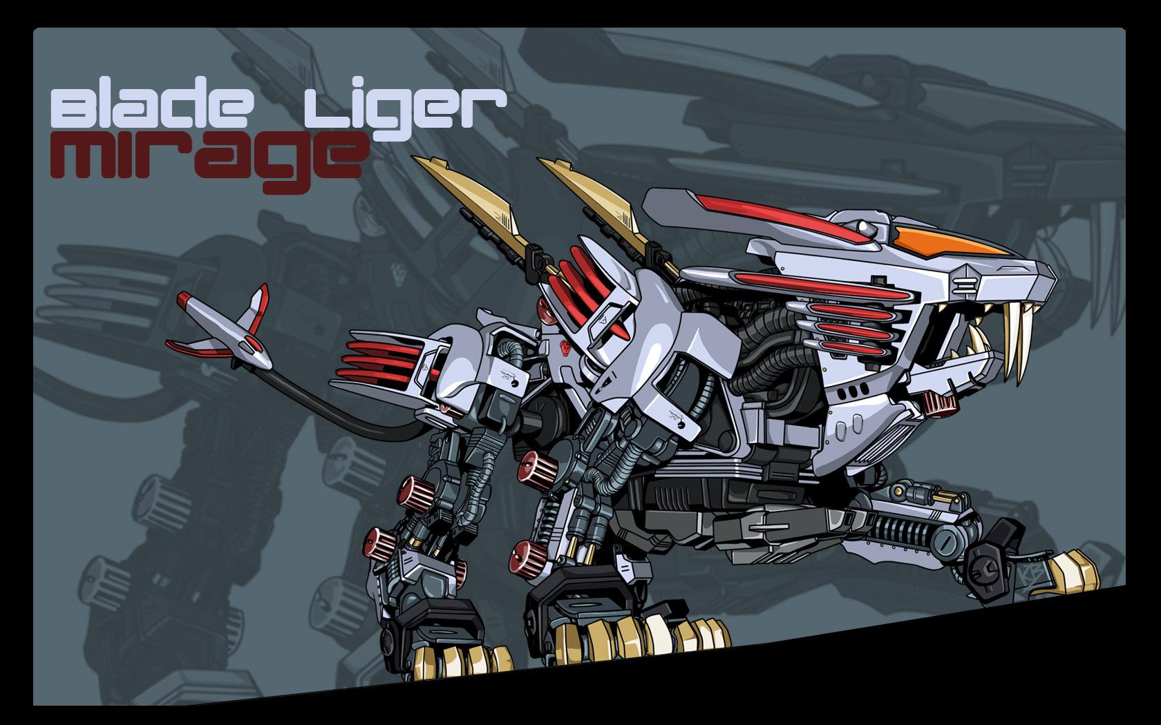 Image 76: blade_liger mirage_liger wallpaper zoids