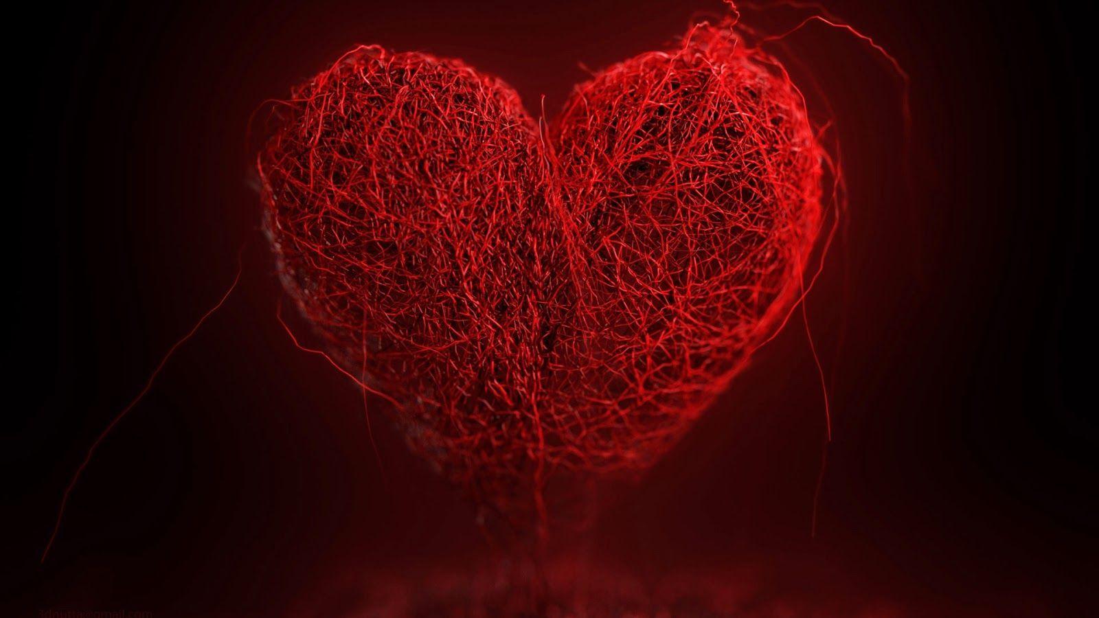 Romantic Love Heart Designs HD Cover Wallpaper