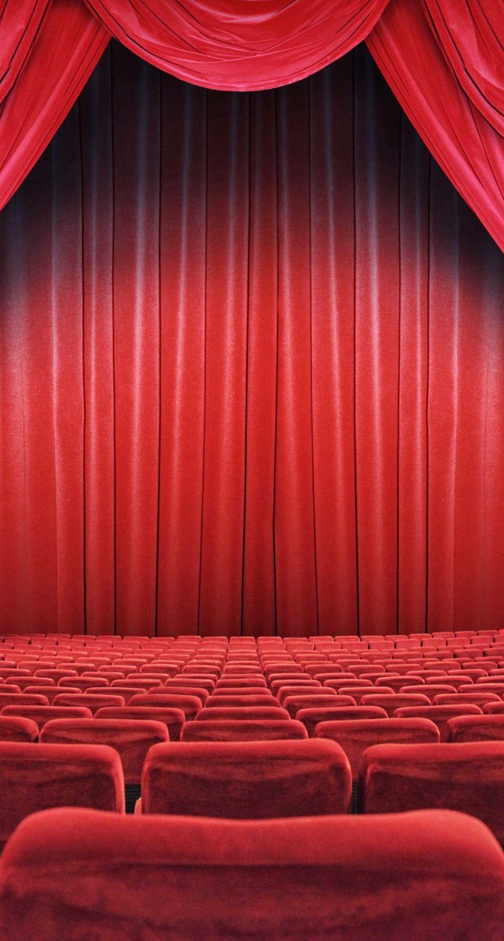 Theatre Seats Red Curtain iPhone 6 Plus HD 028