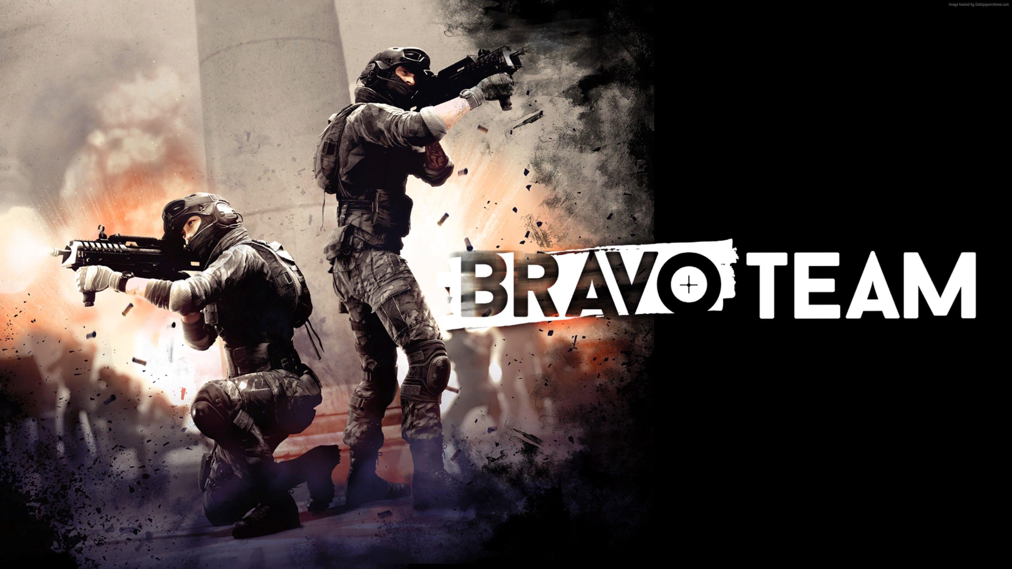Wallpaper Bravo Team, poster, VR, 4k, Games