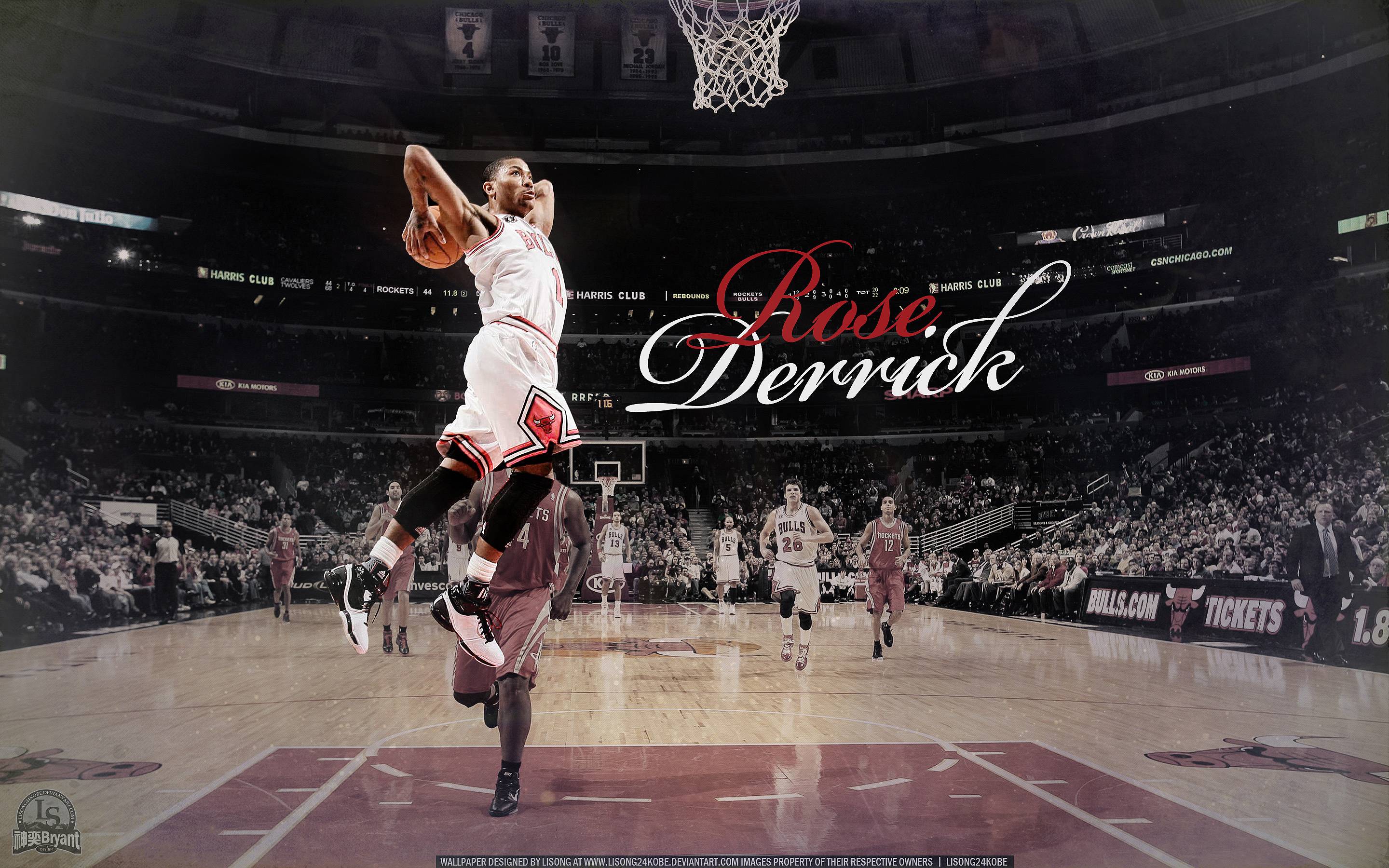 Derrick Rose Dunk HD Wallpaper, Background Image