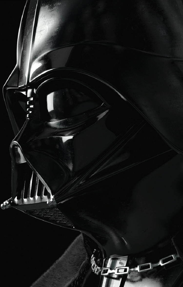 I made a Darth Vader wallpaper from the Star Wars Battlefront loading screen