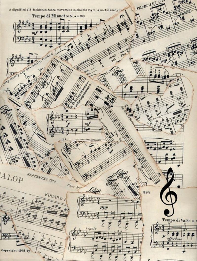cool sheet music background