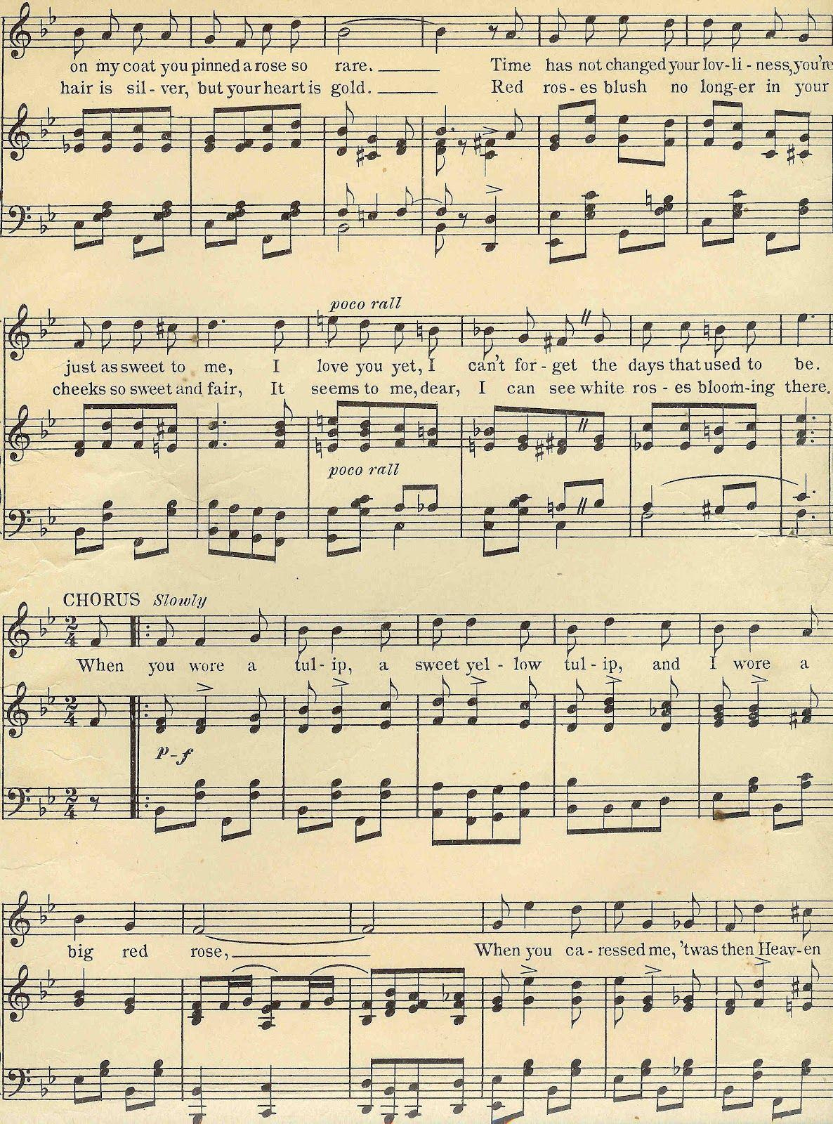 old sheet music background