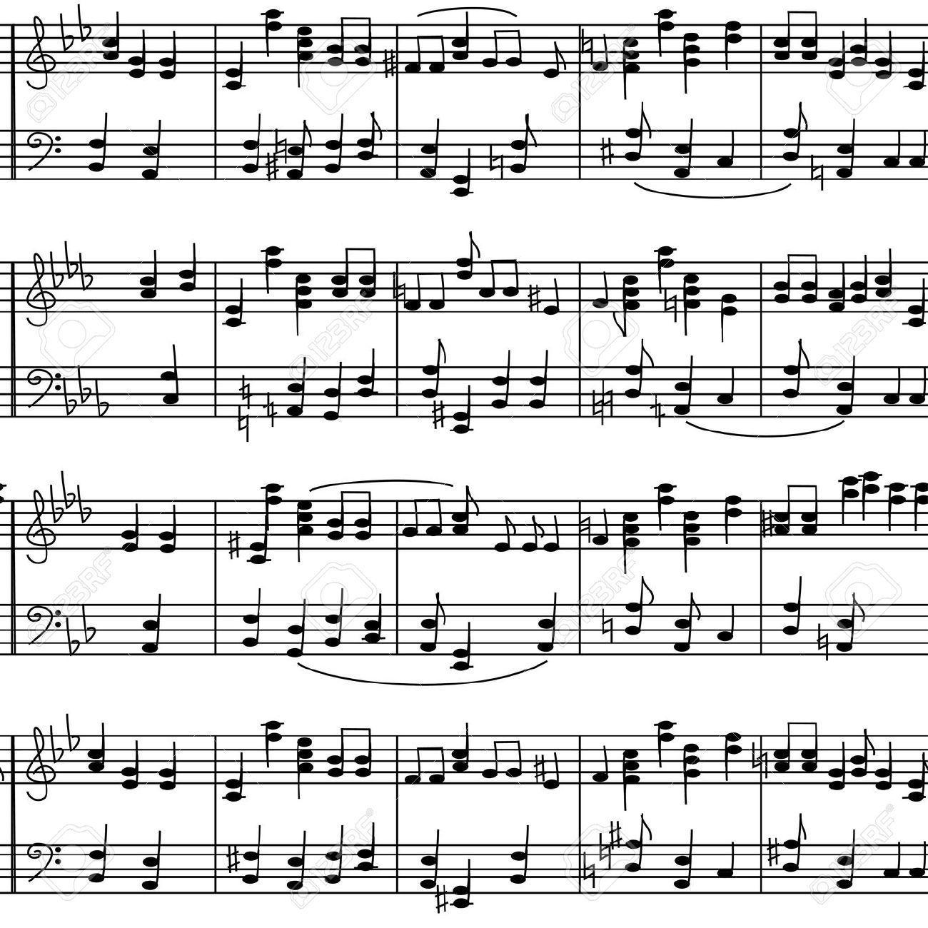 sheet music background bug, stamp sets