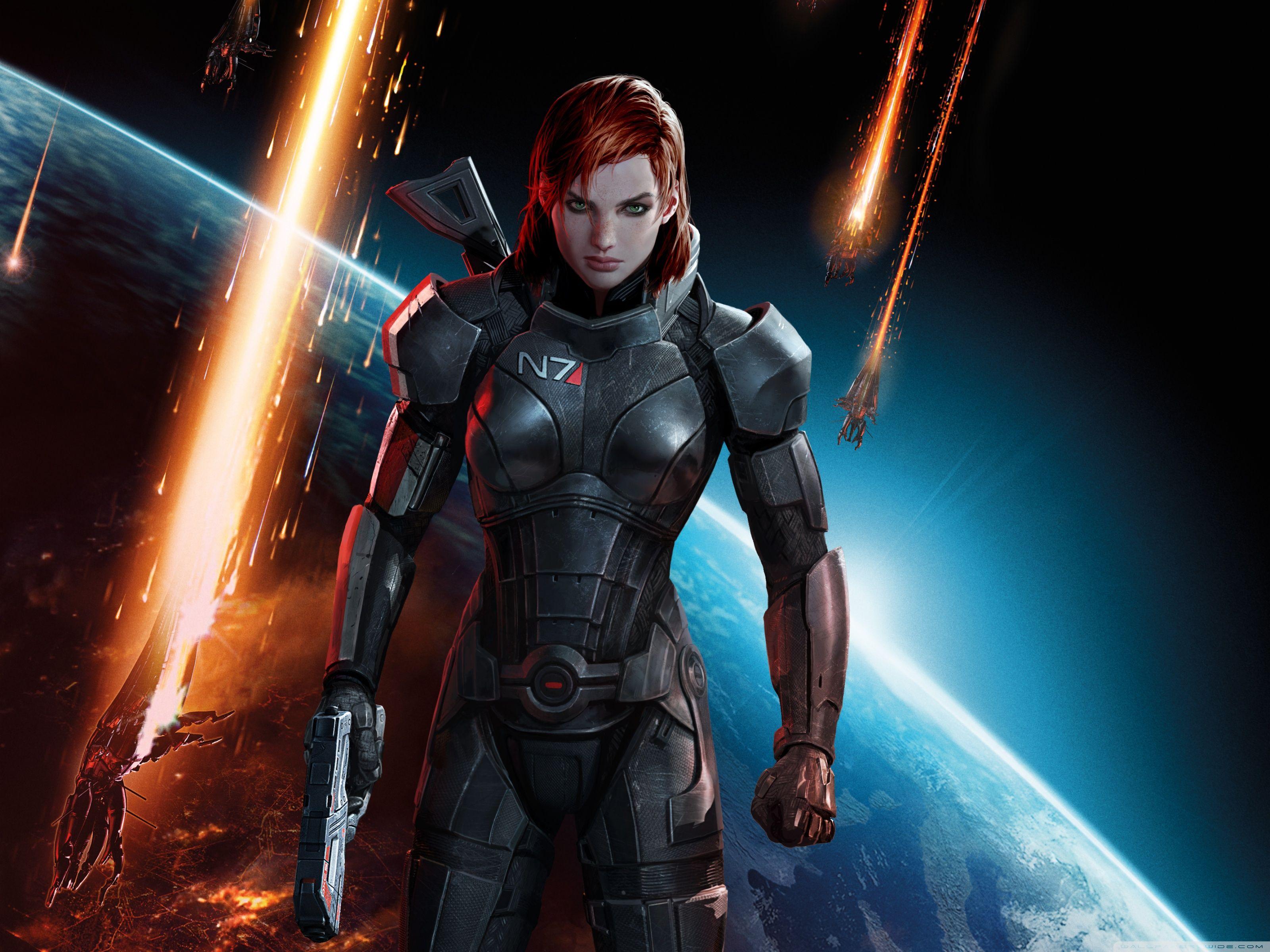 Mass Effect 3 Commander Shepard Female ❤ 4K HD Desktop Wallpaper